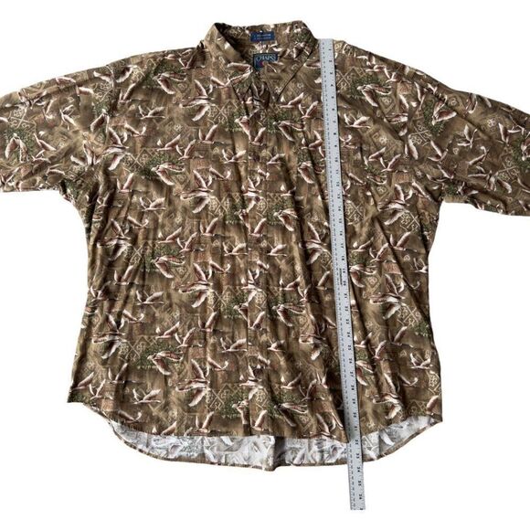 Chaps Ralph Lauren Vintage 90s Geese Button Down Shirt Big & Tall Men's 3XB - Picture 5 of 6